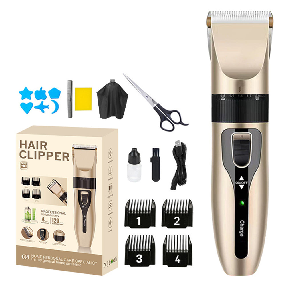 C5 Professional Hair Clipper Ceramic Blade Electric Hair Shaver with 4 Limit Combs C5 Professional Hair Clipper Ceramic Blade Electric Hair Shaver with 4 Limit Combs